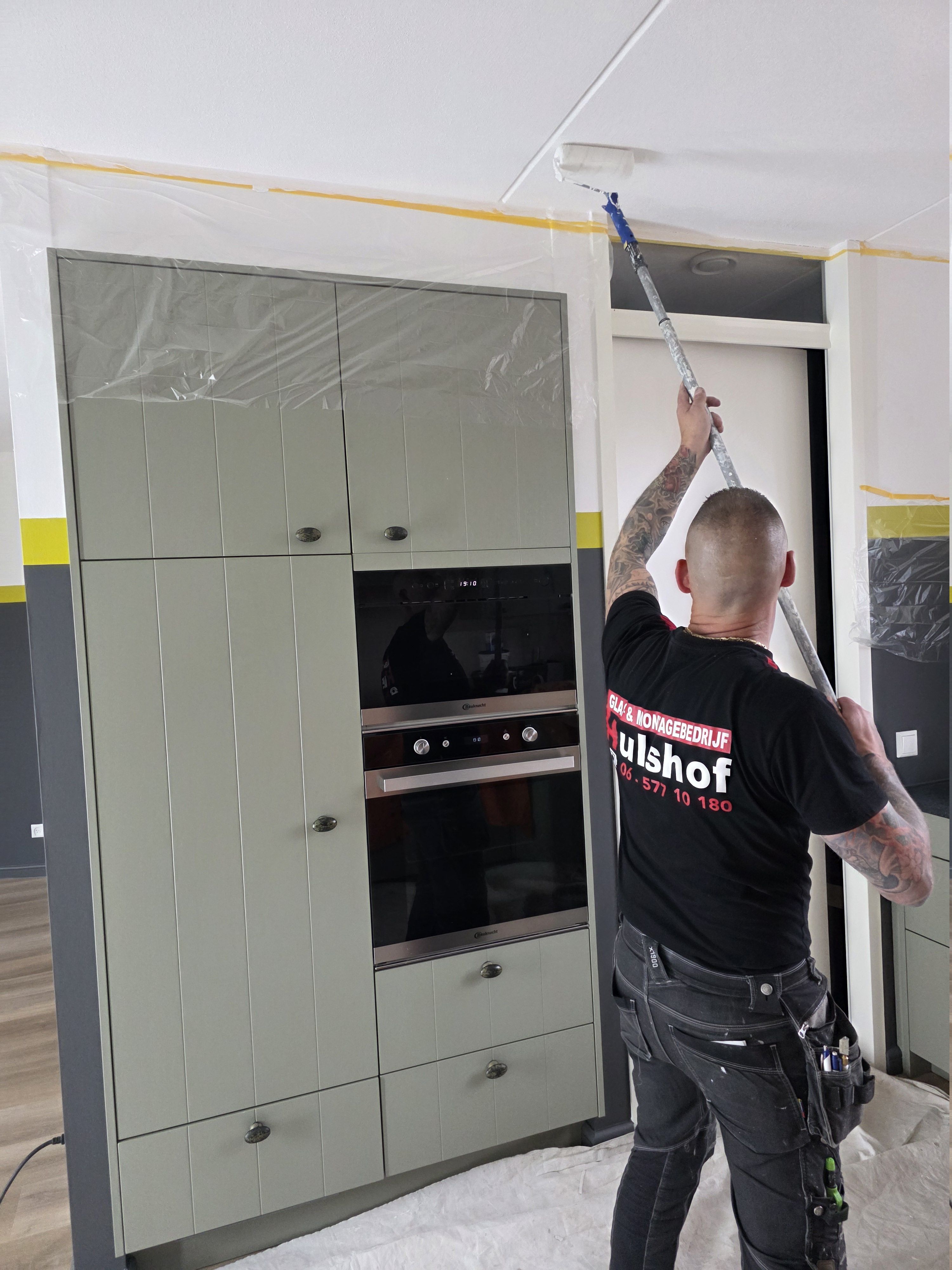 Geschilderde keuken, eindresultaat